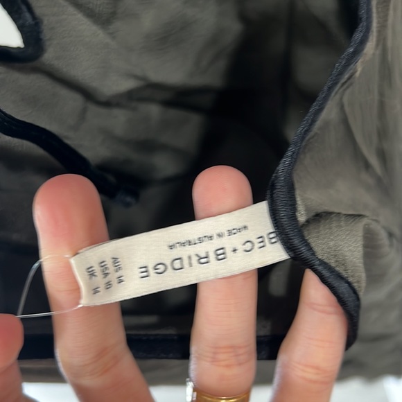 BEC + BRIDGE Cedar City Maxi Dress in Dark Willow & Black - Picture 9 of 13